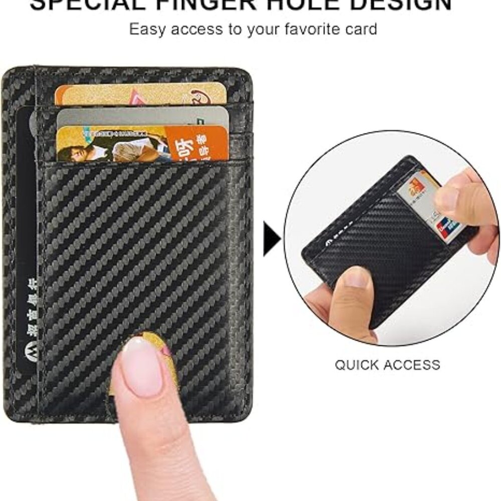 Card Case Slim Front Pocket Wallet for Credit Card Holder